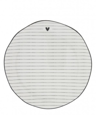 detail Bastion Collections Talířek DESSERT stripes in black, 19cm