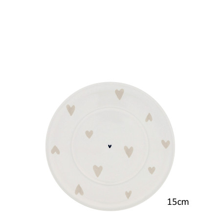 detail Bastion Collections Podšálek HEARTS natural in BT, 15cm