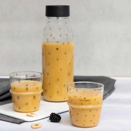 detail Bastion Collections 2x SKLENKY NA VODU - Sparkle trees in black, 2x 300ml