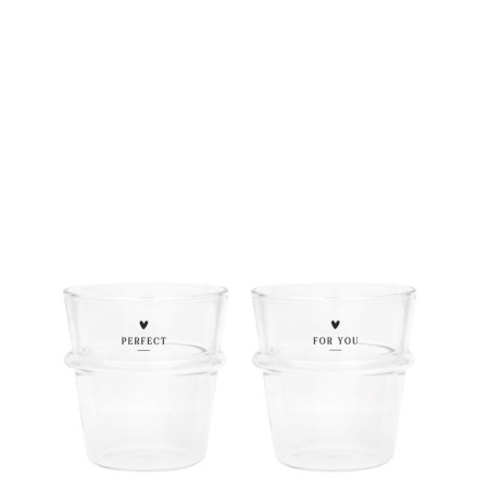 detail Bastion Collections 2x ESPRESSO GLASS - PERFECT&FOR YOU, 6,2x4,4cm