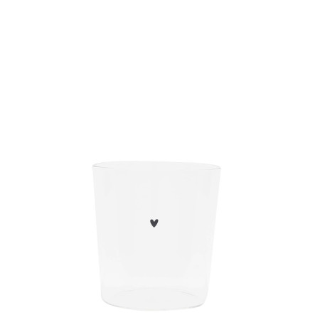 detail Bastion Collections Sklenka Tumbl M - Heart in black, 300 ml