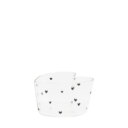 detail Bastion Collections Skleněná miska SRDCE Small with hearts all over