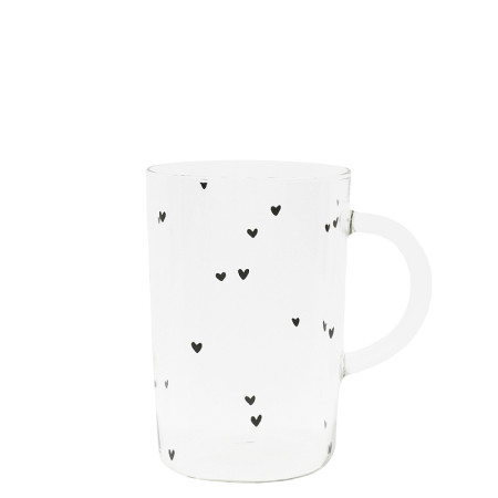 detail Bastion Collections Tumbler Tea L, heart all over, 400ml