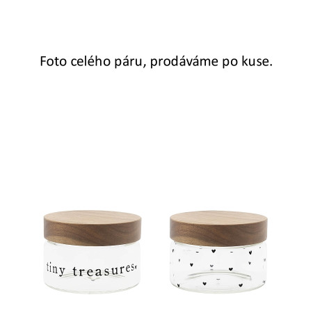 detail Bastion Collections Skleněná dóza XS 004 hears all, 12x9cm