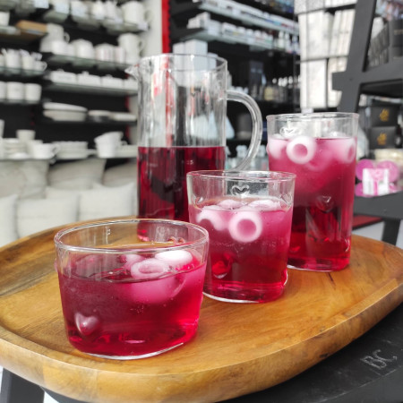 detail Bastion Collections Sklenka TUMBL L 005, heart in glass, 450ml