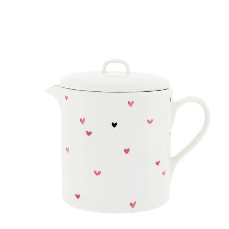 detail Bastion Collections TEAPOT Konvička White/Rose Little Hearts