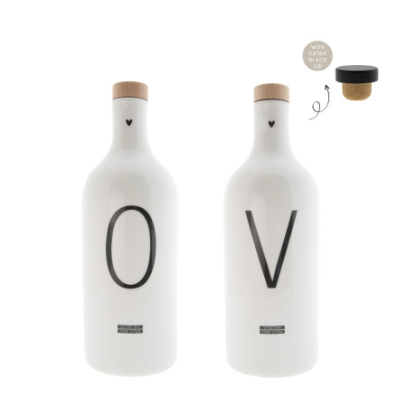 detail Bastion Collections OIL&VINEGAR MATT WHITE, set velký, 2x 1000ml