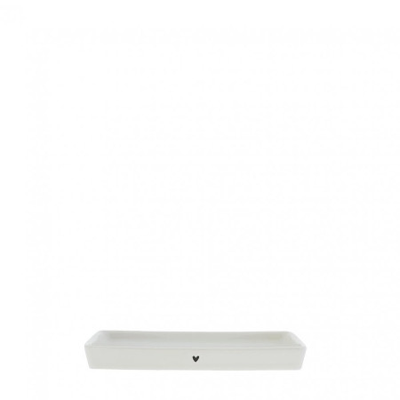 detail Bastion Collections Tray PODNOS malý, white in black heart