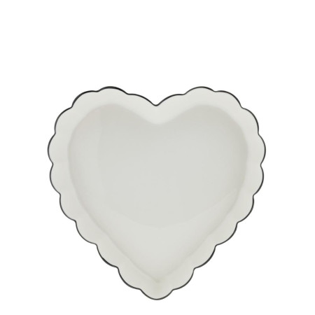 detail Bastion Collections TRAY RUFFLE HEART, zapékací keramická miska