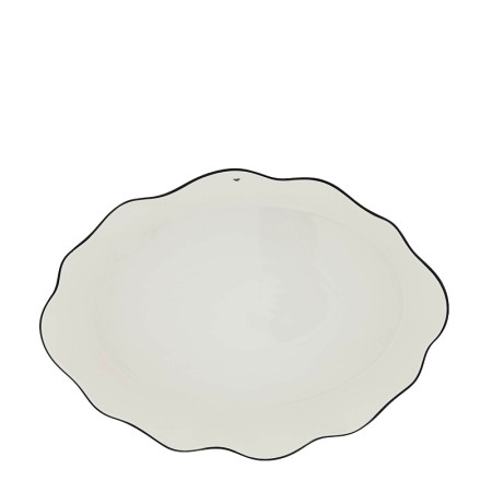 detail Bastion Collections Oválná mísa OVAL DISH in black, 30x22x7cm