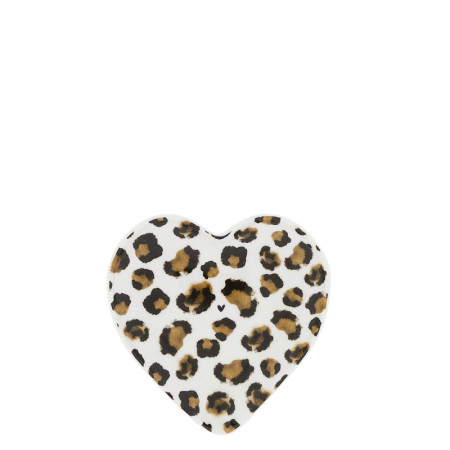detail Bastion Collections Spoon Holder Heart, leopard, odklákací talířek