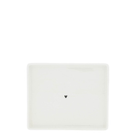 detail Bastion Collections Máslenka BUTTER in black heart, klasické ouško