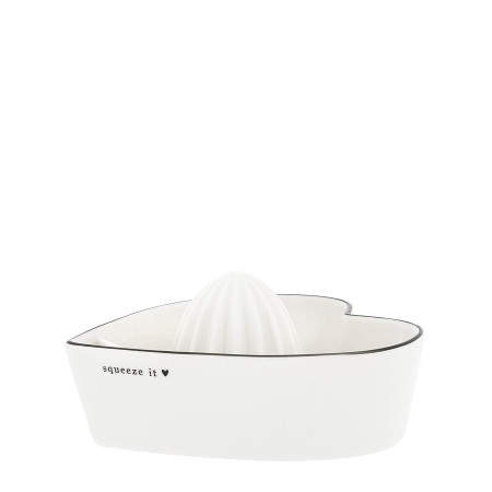 detail Bastion Collections CITRUS squeezer, White Squeeze it 13x4cm