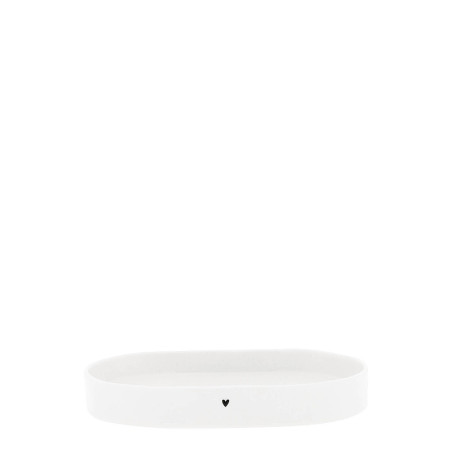 detail Bastion Collections Tray Oval Small White, 17x12cm