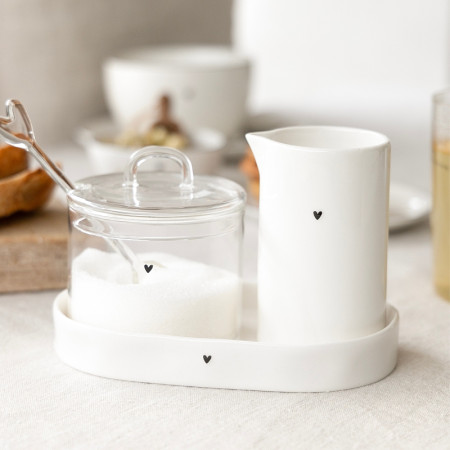 detail Bastion Collections Tray Oval Small White, 17x12cm