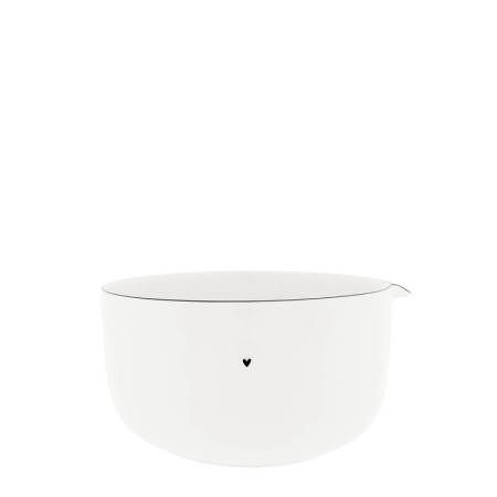 detail Bastion Collections MIX BOWL set misek, white edge/black