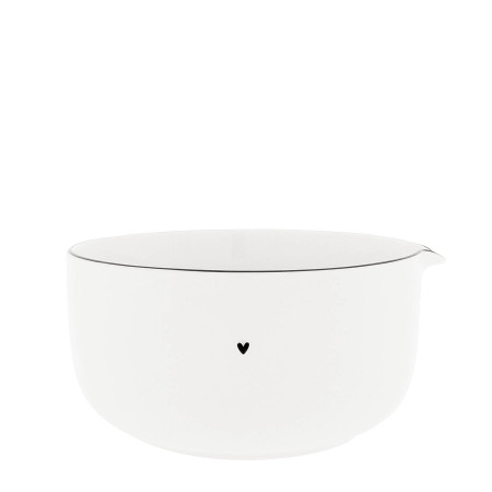 detail Bastion Collections MIX BOWL set misek, white edge/black