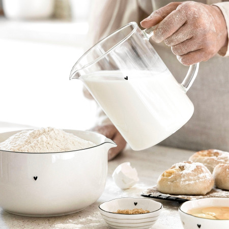 detail Bastion Collections MIX BOWL set misek, white edge/black