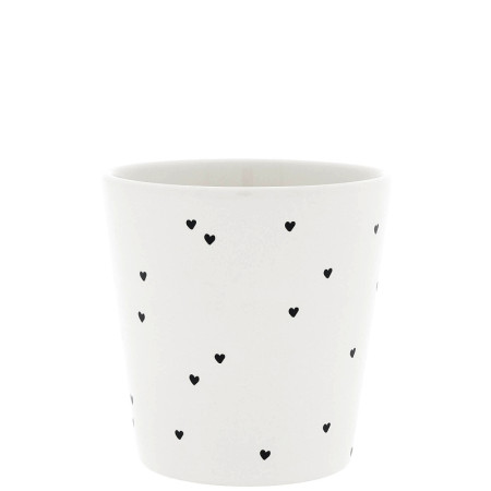 detail Bastion Collections Kelímek HEARTS OVERAL in black, 240ml