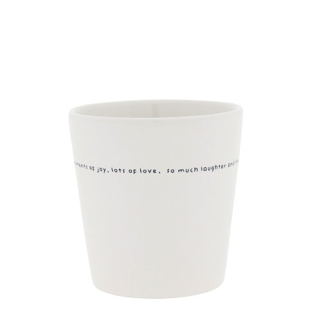 detail Bastion Collections Kelímek SO MUCH LAUGHTER in black, 240ml