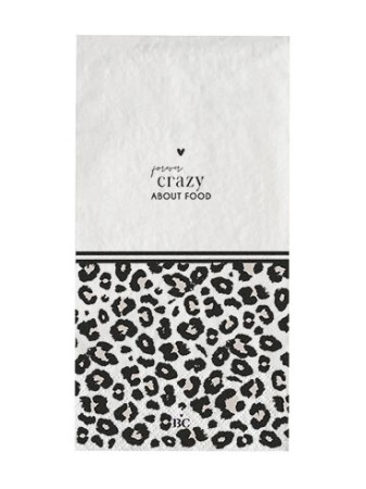 detail Bastion Collections Papírové ubrousky LEOPARD CRAZY, 10x20cm, 16 ks