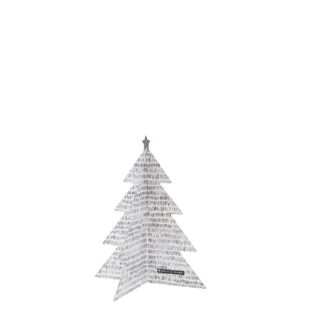 detail Bastion Collections Xmas TREE - ČÁRKY, set 3 stromků, (25,20a15cm)