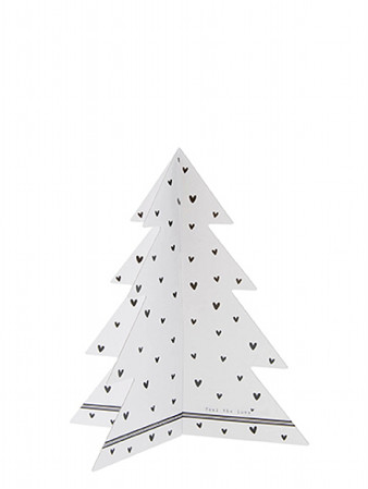 detail Bastion Collections Dekorace Xmas TREE - HEARTS, střední 20 cm