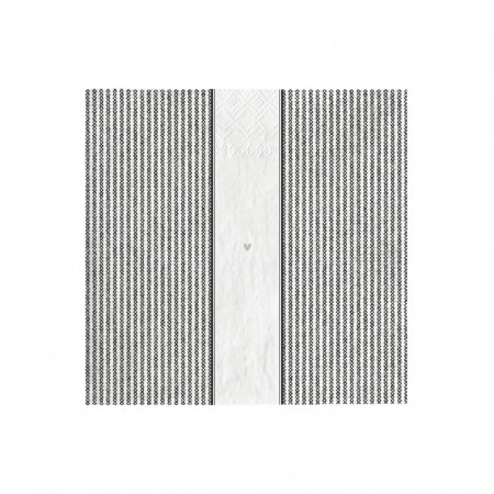 detail Bastion Collections Papírové ubrousky ENJOY stripes, 12,5x12,5cm