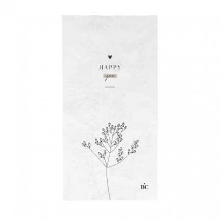 detail Bastion Collections Papírové ubrousky HAPPY YOU, 10x20cm