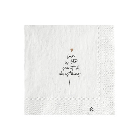 detail Bastion Collections Papírové ubrousky S - Love is the spirit of christmas