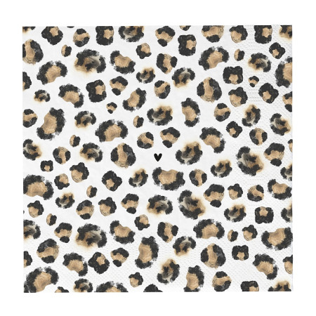 detail Bastion Collections Papírové ubrousky L - LEOPARD