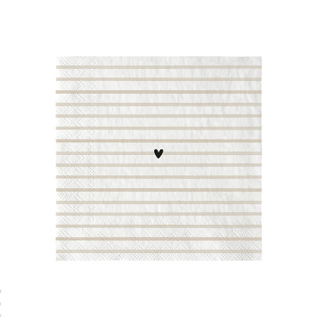 detail Bastion Collections Papírové ubrousky S - Oui oui chérie, 20ks