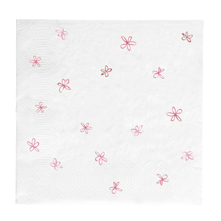 detail Bastion Collections Papírové ubrousky L - Little Flowers Rose, 20ks