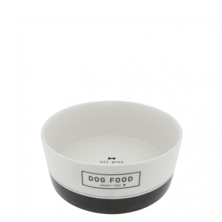 detail Bastion Collections 2x Miska DOG FOOD/WATER in black, 16x6,5cm