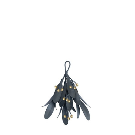 detail Bastion Collections Dekorace HANGER SMALL LEAVES GREY, 12x10cm