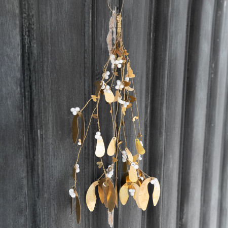 detail Bastion Collections JMELÍ VELKÉ, MISTLETOE Larg Brass Antique, 40 cm