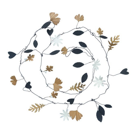 detail Bastion Collections GUIRLAND AUTUMN LEAFS, girlanda (černá, bílá zlatá)