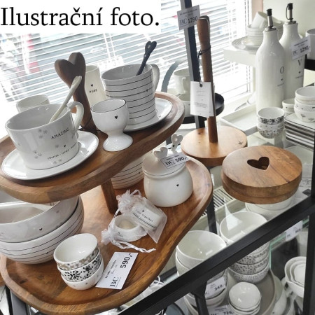 detail Bastion Collections Etažér velký, organický tvar, dřevo natural