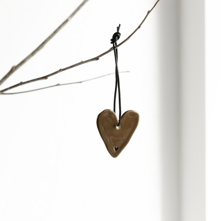 detail Bastion Collections Dekorace SRDCE white/brown - MIX motivů / cena 1 ks