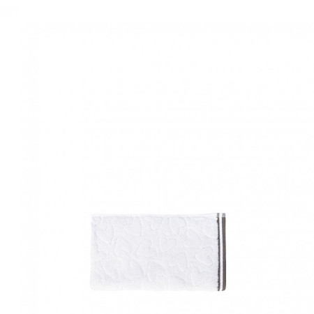 detail Bastion Collections Gues TOWEL S,white/edge dark grey, 30x55cm