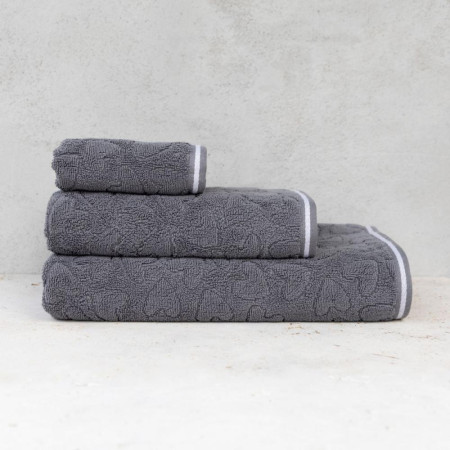 detail Bastion Collections Ručník TOWEL M, dark grey, 50x100cm