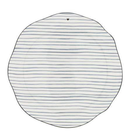 detail Bastion Collections Talíř DINNER IRIS BLUE STRIPES, 27cm