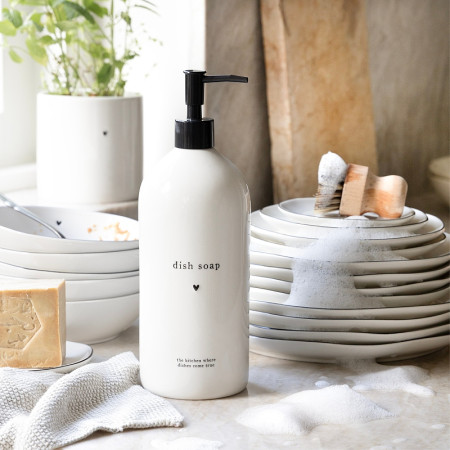 detail Bastion Collections DISH SOAP Dispenser white in black, 1000ml