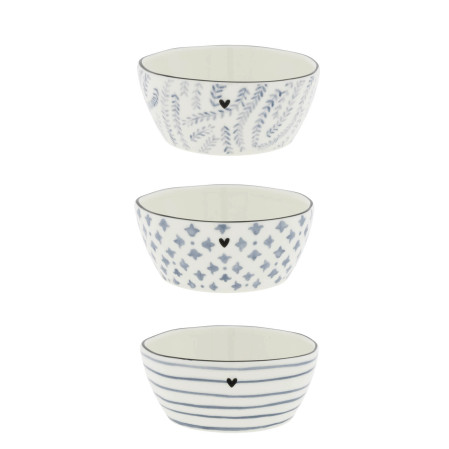 detail Bastion Collections SET 3x MINI MISKA IRIS BLUE, 3x 6,8x9,5x3cm