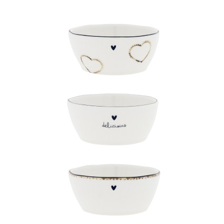 detail Bastion Collections SET 3x MINI MISKA BROWN, 3x 6,8x9,5x3cm