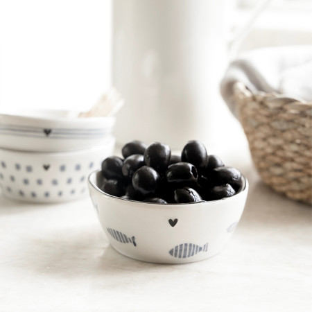 detail Bastion Collections SET 3x MINI MISKA FISH iris blue, 3x 6,8x9,5x3cm