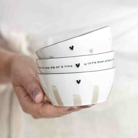 detail Bastion Collections SET 3x MINI MISKA PRINT naturale, 3x 6,8x9,5x3cm