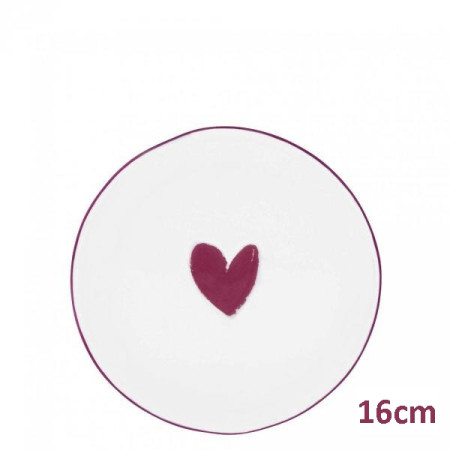 detail Bastion Collections Hrneček 175ml, podšálek 13cm, talířek 16cm RED HEART