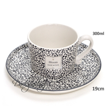 detail Bastion Collections Set WILD FLOWER - hrnek 300ml + talířek 19cm