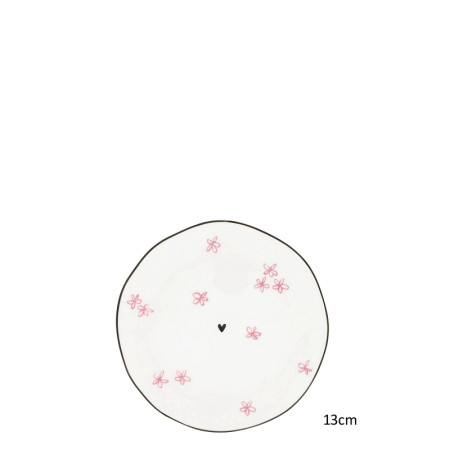 detail Bastion Collections Talířek Sidepl 016 White/Rose Little Flowers, 13cm